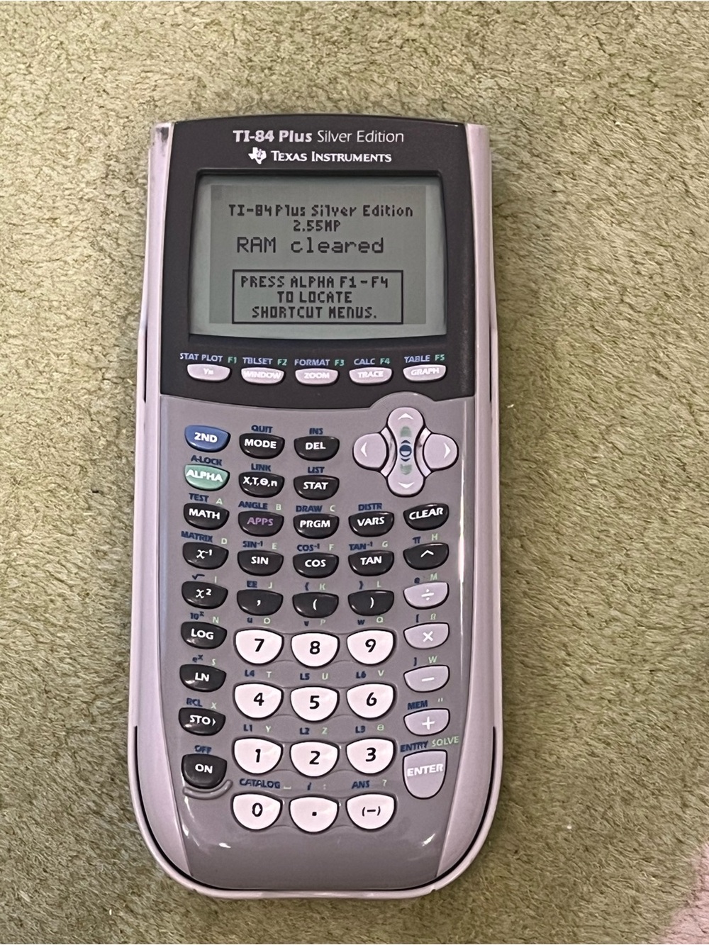 📟 Texas Instruments TI-84 Plus Silver Edition Graphing Calculator Gray Cover